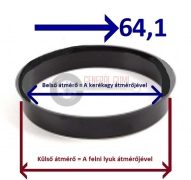 Központosító gyűrű  66,1-64,1 