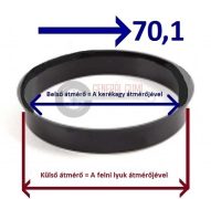 Központosító gyűrű  76,9-70,1