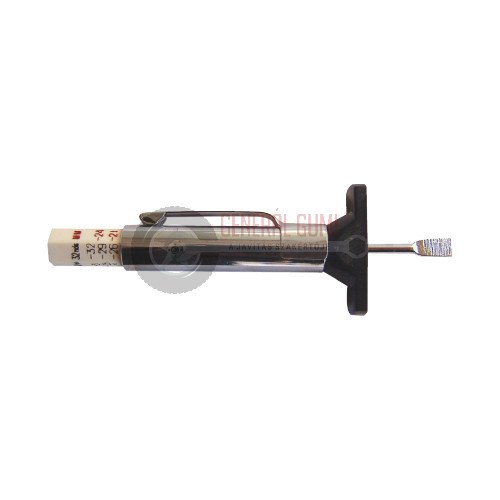TDG01 Profilmélységmérő, króm, kerek, 0-25 mm, BL