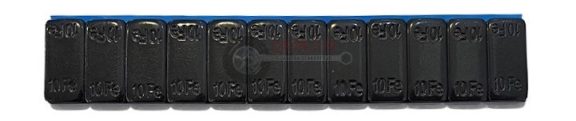 Ragasztható vassúly, CHH 12x10g, 120g, bevonatos fekete